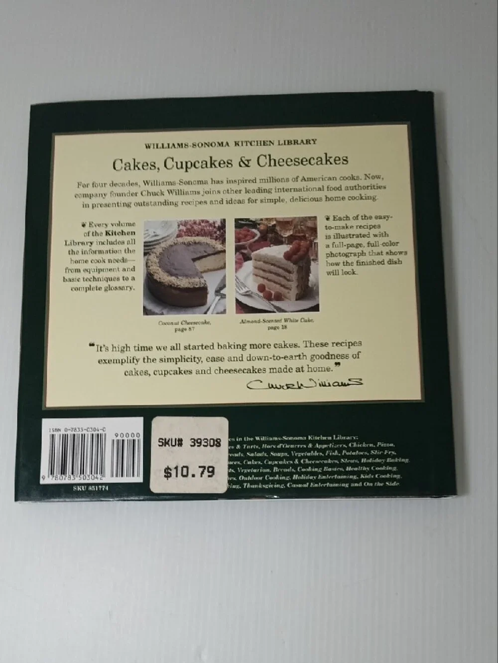 Williams-Sonoma 4 Cookbook Set - Brown, Green, White